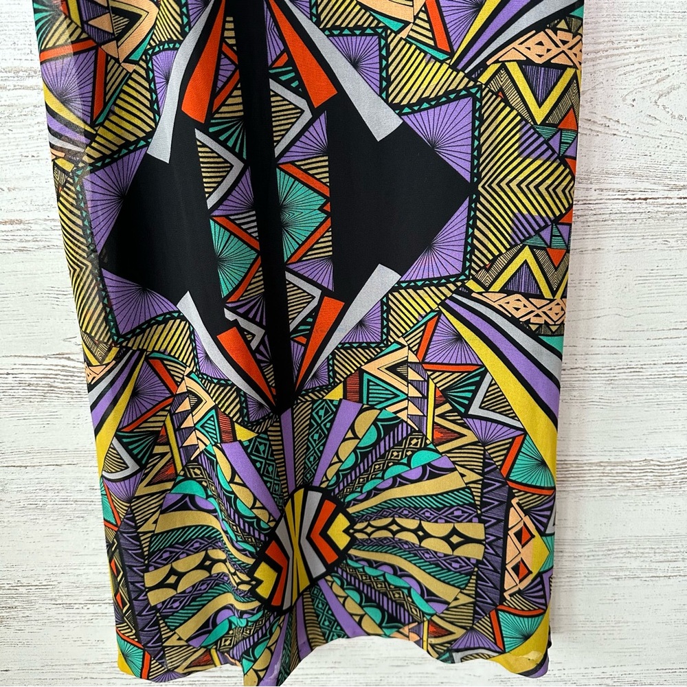 TOBI VINTAGE 90s Geometric Abstract Slip Dress S Made in USA - Picture 4 of 12